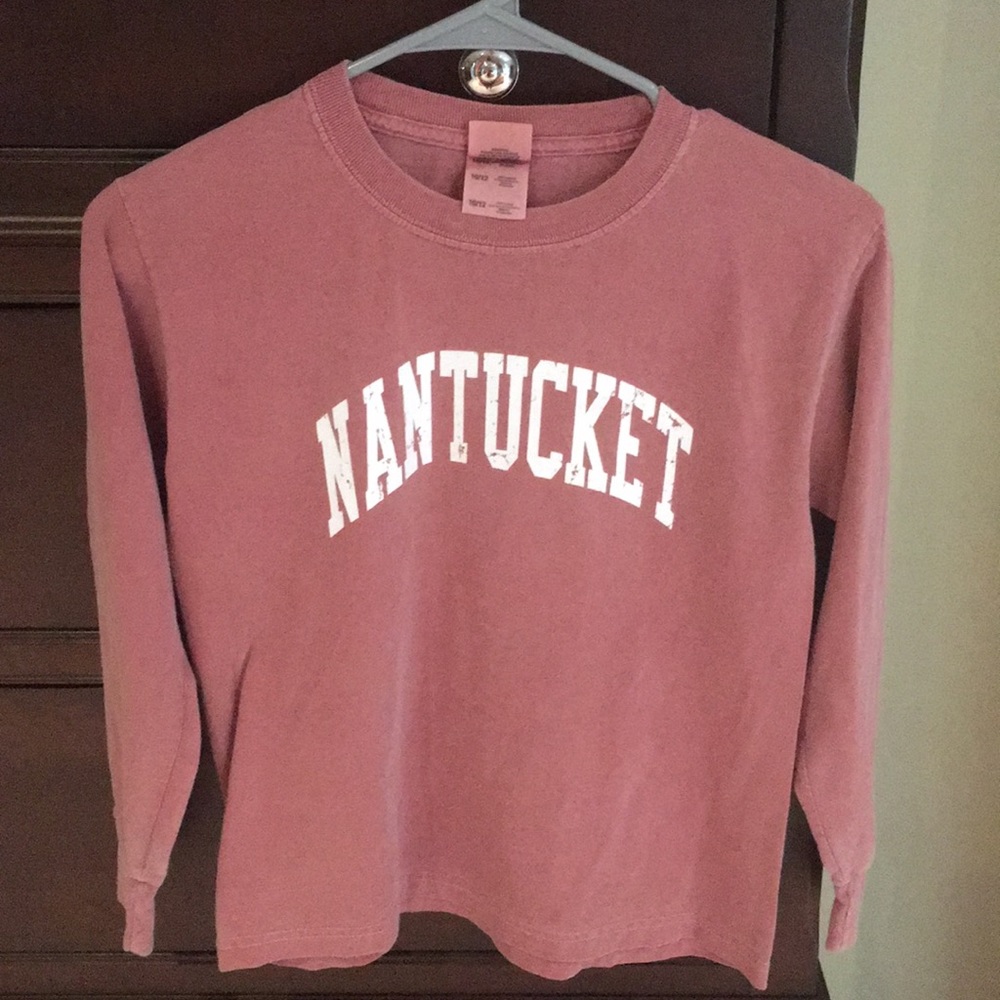 Nantucket dusty mauve long sleeve t shirt